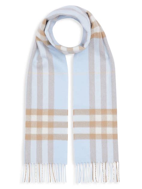 pale blue burberry scarf